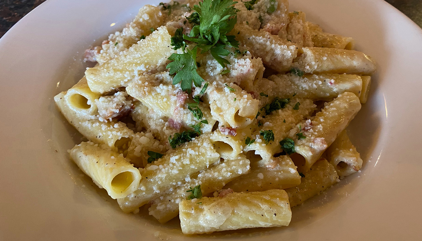 RIGATONI CARBONARA image
